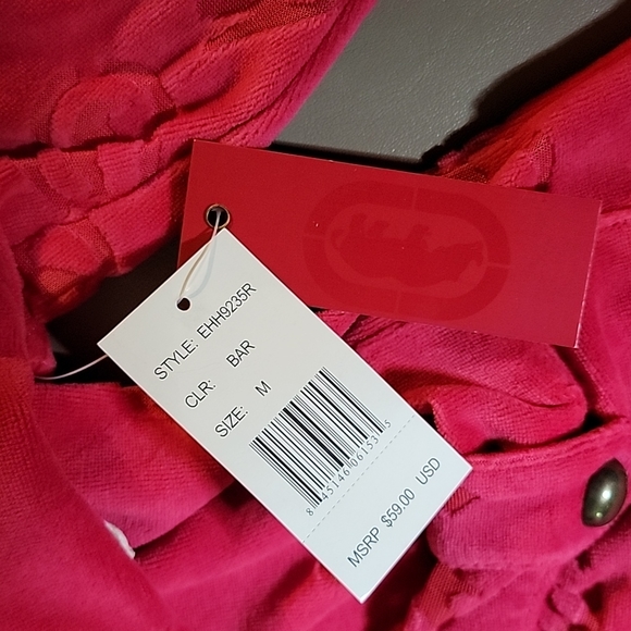 New Red Ecko Red Velor Hoody and sheer Logo design - Picture 15 of 15